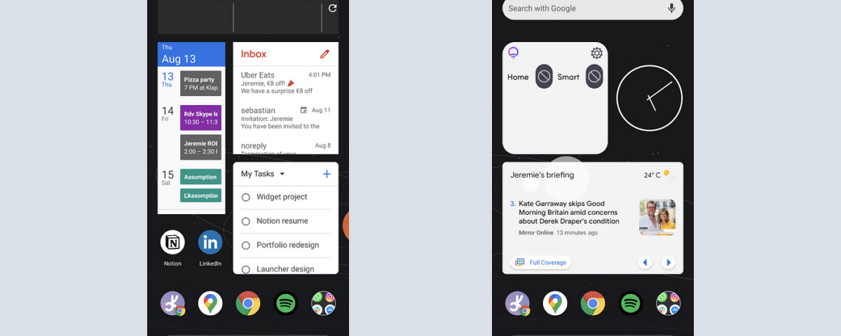 Android widgets