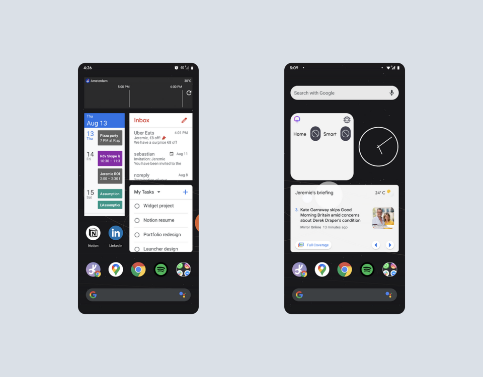 Android widgets