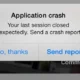 App crashes